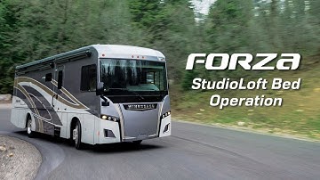 LichtsinnRV.com - StudioLoft Bed Operation in the Winnebago Forza - Class A Diesel Motorhome