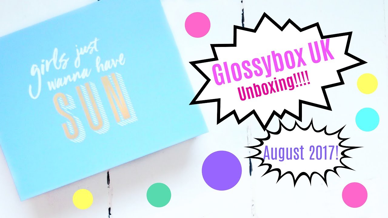 Glossybox August 2017! Unboxing!!!