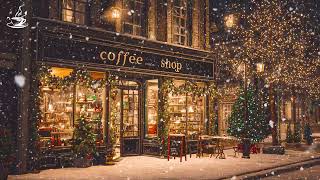 Winter Jazz Music❄️Relaxing Cafe Ambience with Soft Piano & Gentle Snowfall Winter screenshot 2