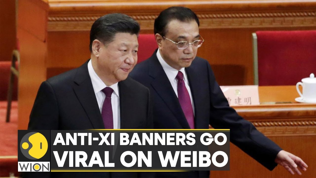 China sensors Beijing from social media, banners calling the President a dictator go viral online