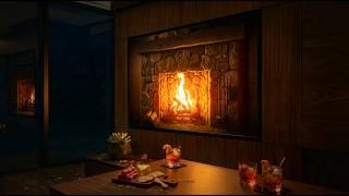 Cozy Cabin Fireplace 4K (4 Hours) | Deep Crackling Hearth Sounds for Sleep, Reading & Cabin Ambience