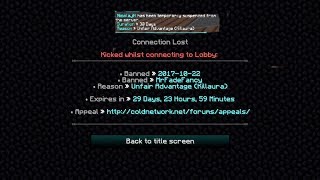 HOW TO GET BANNED ON COLDNETWORK (NO HACKS)