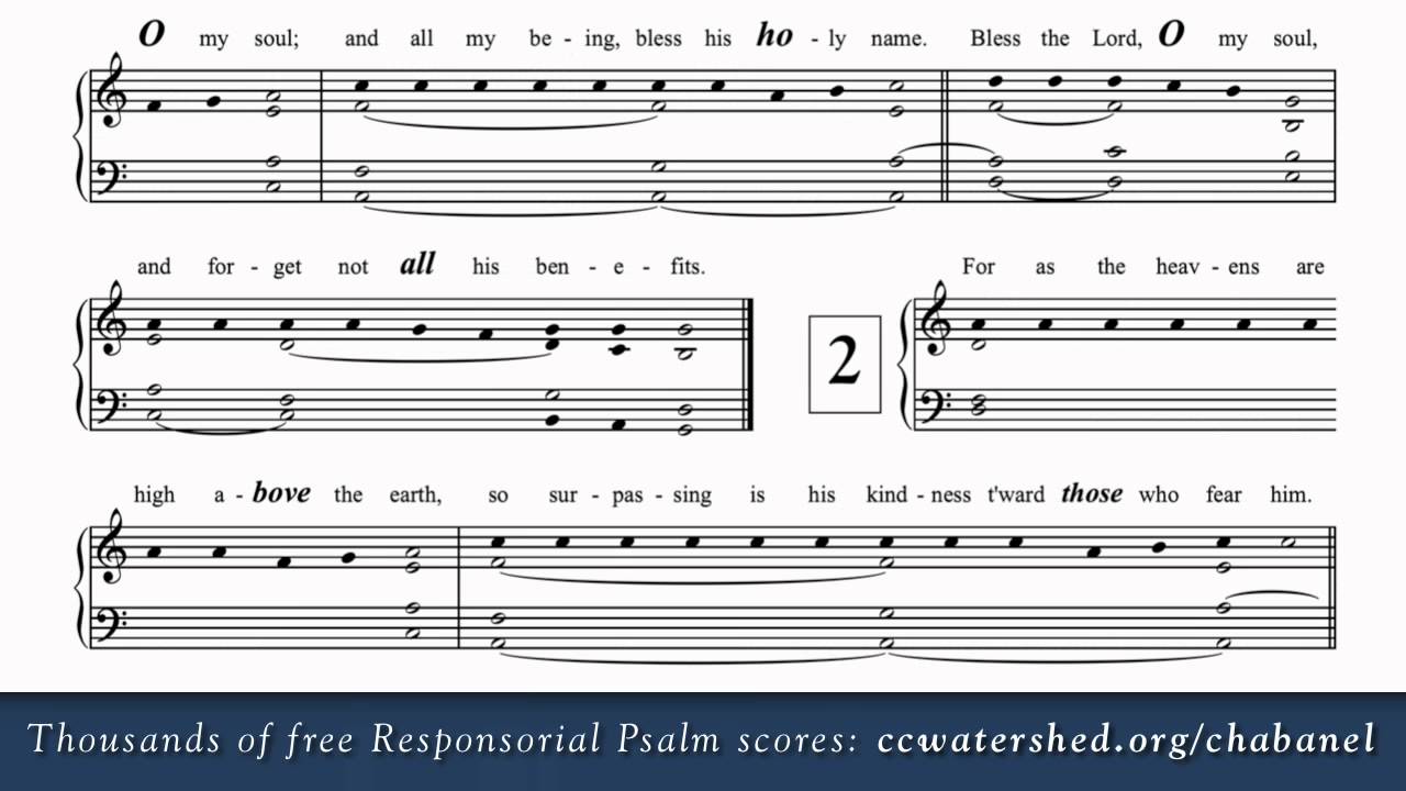 7th sunday of easter year b free responsorial psalms organist catholic responsorial psalm sheet music