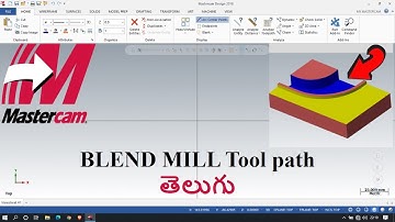 Blend Mill MastercamTelugu #mastercam  #CAM #mastercam2d #telugu #cnc #mechanical