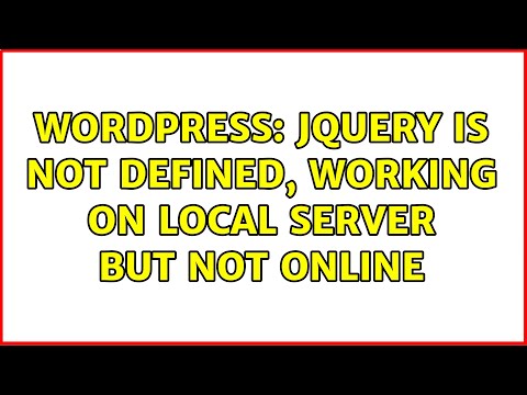 Wordpress: jQuery is