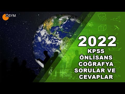 2022 ÖNLİSANS KPSS COĞRAFYA SORULARI VE CEVAPLARI