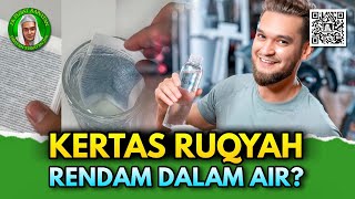 🟢 #tanyaeddy - KERTAS RUQYAH RENDAM DALAM AIR?