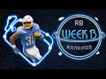 2020 Fantasy Football - Week 13 Running Back Rankings