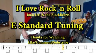 I Love Rock 'n Roll - Joan Jett & the Blackhearts (Bass Cover with Tabs)