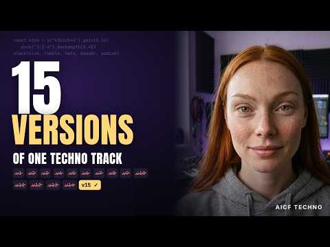 15 Versions of One Techno Track — what I removed, replaced and made agree (Strudel)