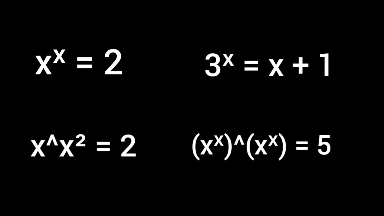 Some examples on lambert w function youtube