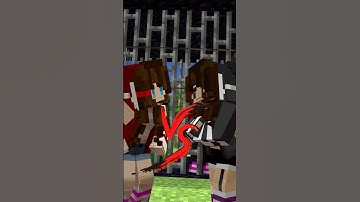 JJ Sister vs Dark JJ Sister  - MAIZEN Minecraft Animation #shorts