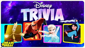 ⚡️ Disney Trivia ✨ Brain Break for Kids ✨ Just Dance ✨ Danny GoNoodle ⚡️ Jump Challenge