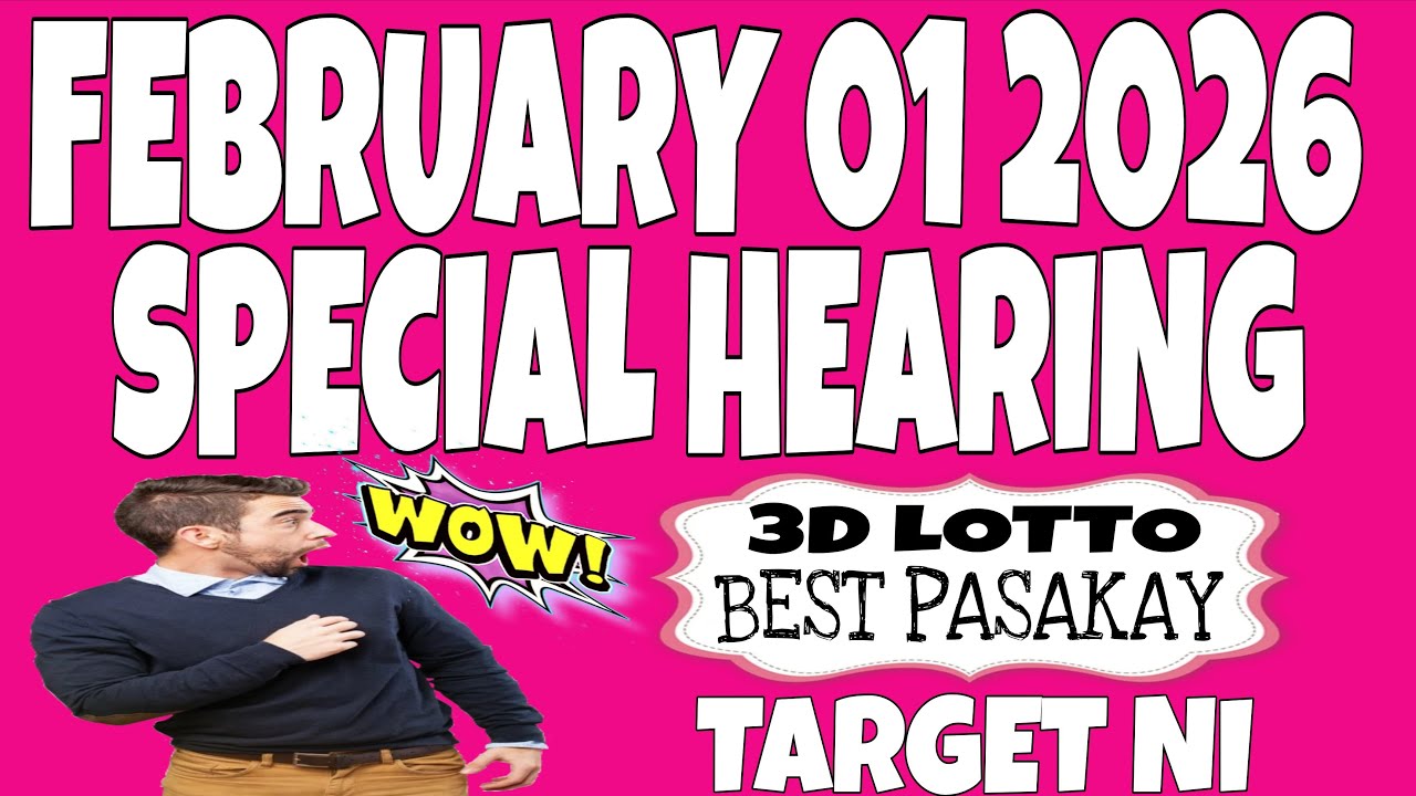 SWERTRES HEARING TODAY FEBRUARY 01 2026 | SUNDAY BEST HOT COMBINATIONS