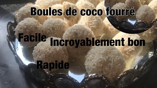 Nouveauté Aid 2021,Boules De Coco Fourré Au Malteser,Sans Cuisson حلوا جديدة بدون فورن بمدق يحمق