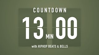 13 Minutes Countdown Timer Flip clock 🎵 / +HIP HOP BEATS