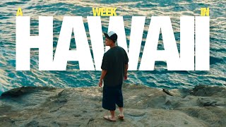 eating POKE and relaxing at the BEACH in HAWAII | a week in OAHU 🌺🌴