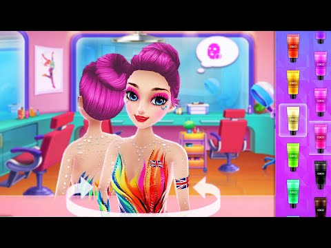 Gymnastics Star Girl game - Cool Spa Makeup, Dress Up, Color Hairstyles - Design Game for girls