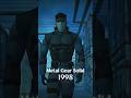 Evolution Of Solid Snake From Metal Gear Solid 
