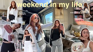 spend a weekend with me♥ (working out, traders haul, makeup routine, new hair, dinners, + chats!)
