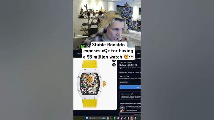 xQc EXPOSED By Stable Ronaldo For Having $3 MILLION Watch 😱 #xqc #stableronaldo #watch