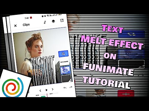 How To Edit on Funimate | Text Melt on Funimate // FUNIMATE TUTORIAL