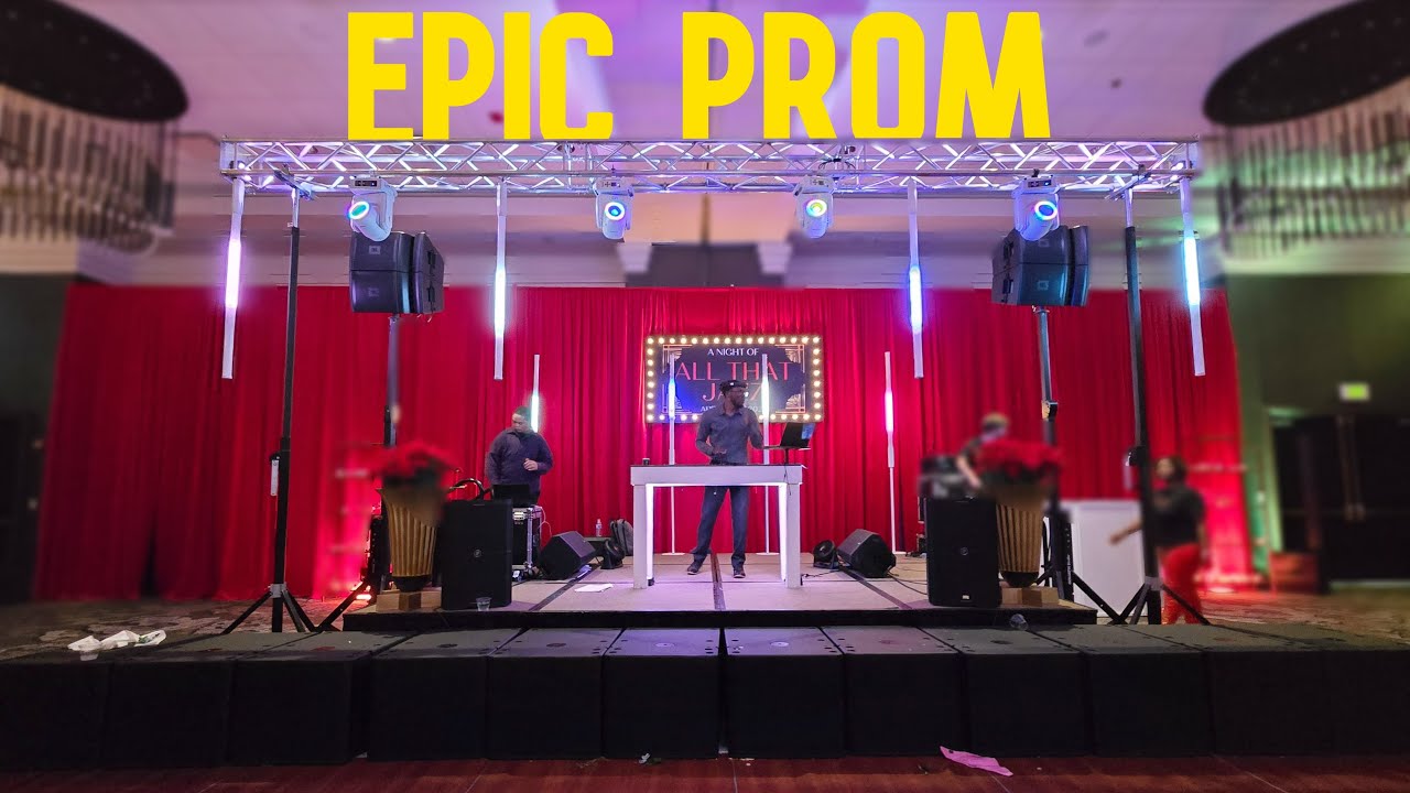 DJ Gig Log- Massive Prom (12 JBL VRX subwoofers | Truss Hang | Movers)