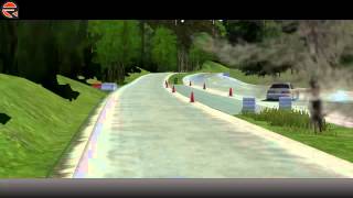 Clean entry jump drift in RFactor Gunsai Touge