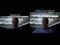 The dark knight  imax 70 mm footage vs standard footage ending