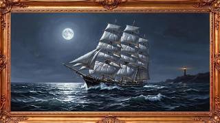 Vintage Lighthouse 4K • Gold Frame TV Art Screensaver screenshot 4