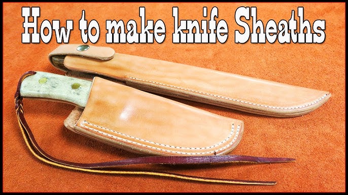 Leather working How to lace leather knife sheaths by hand 