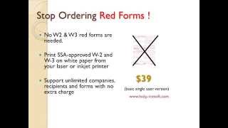 How to Prepare and Print W2 Form for Year 2014