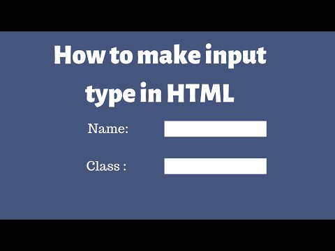 Video: Hvordan tilføjer du flere tekstbokse i HTML?