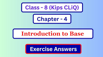 Class 8 Computer Chapter 4 Question Answer | Kips Cliq Computer Class 8 Chapter 4 Exercise Answer