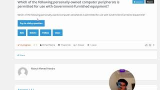 Which of the following personally-owned computer peripherals is permitted for use with Government-fu