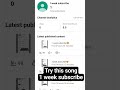 1 week subscribe 🙂