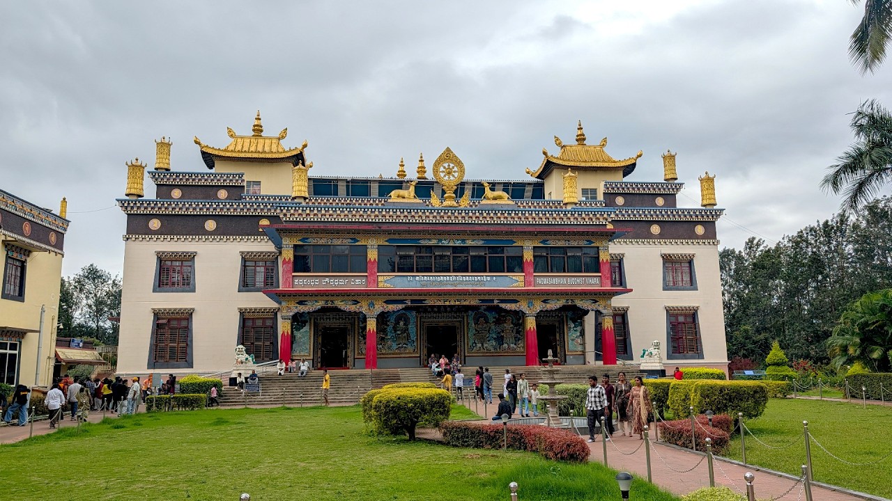 Namdroling Monastery Golden Temple – Peaceful Tibetan Temple near Coorg!