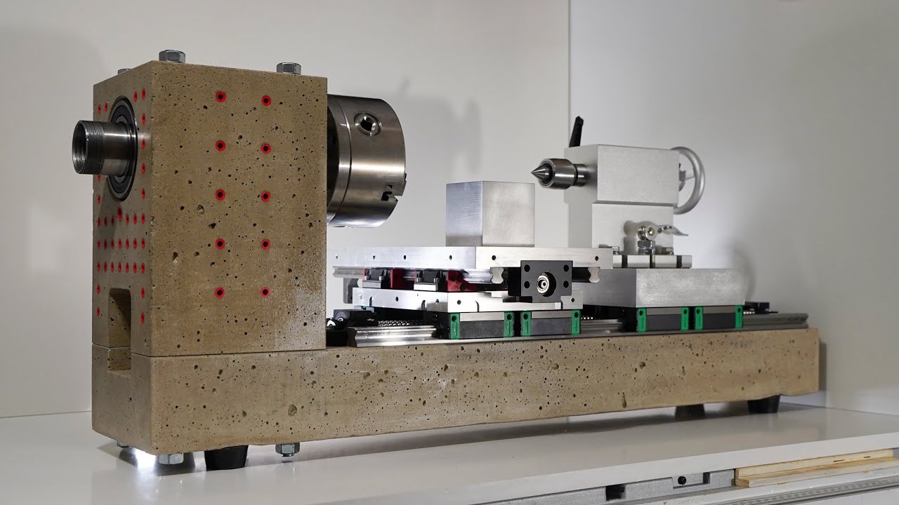 3D printed concrete lathe, part 2