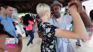 Marc-Anthony & Olesia - salsa social dancing @ SECRET VINEYARD PARTY, ROVINJ, CSSF18