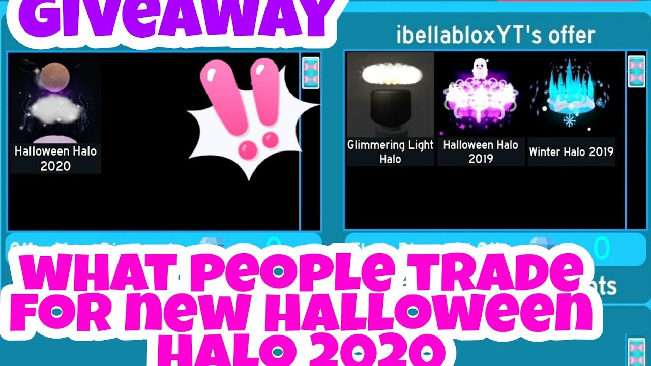 What People Trade Halloween Halo In Royale High Trading Youtube