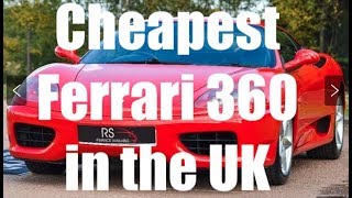 Here i check out the cheapest ferrari 360 currently on sale in uk