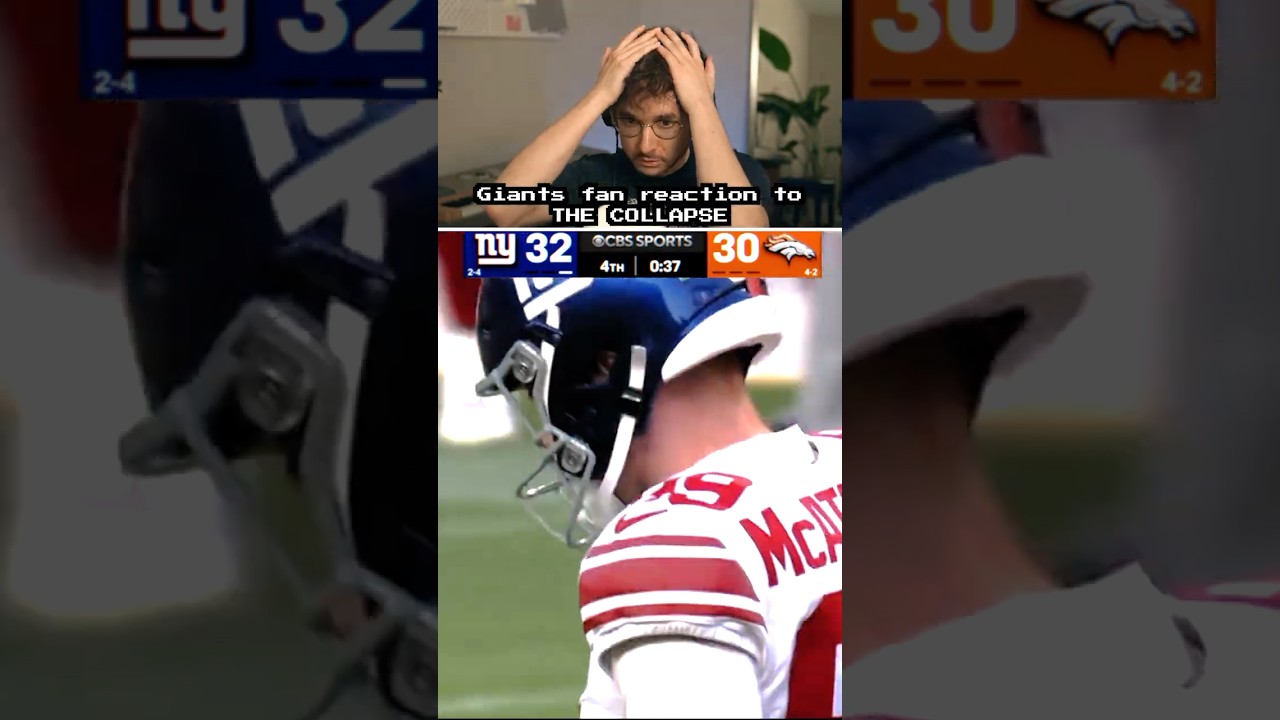 Giants Fan Reaction to THE COLLAPSE