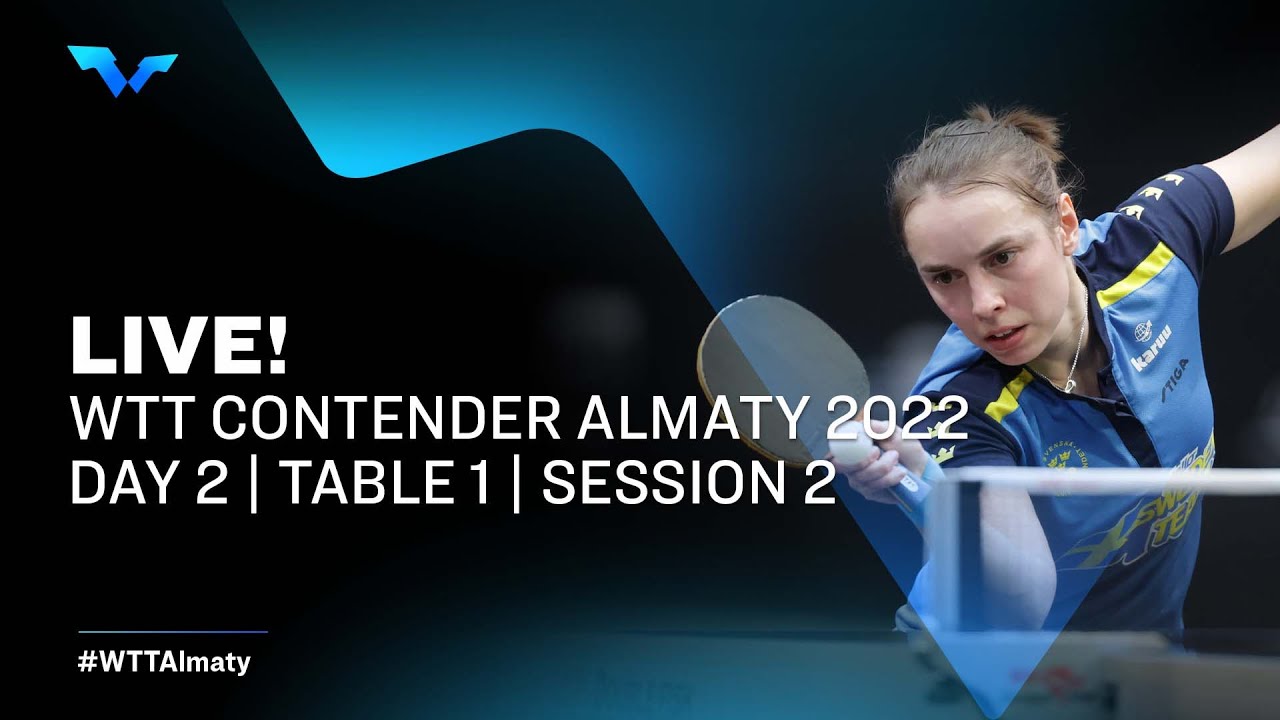 WTT Contender Almaty 2022 Day 2 Table 1 Session 2