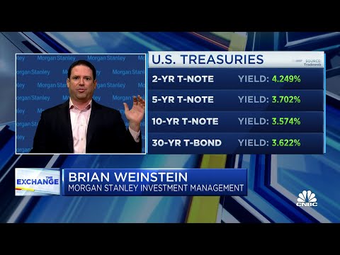 The yield curve shows 'growthier' names will suffer, says morgan stanley's brian weinstein