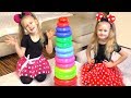 Learn Colors with Stacking Rings | Finger Family Songs for Children #1