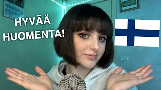 ASMR Teaching You Basic Finnish 🇫🇮 (Opetan sinulle suomen alkeita)