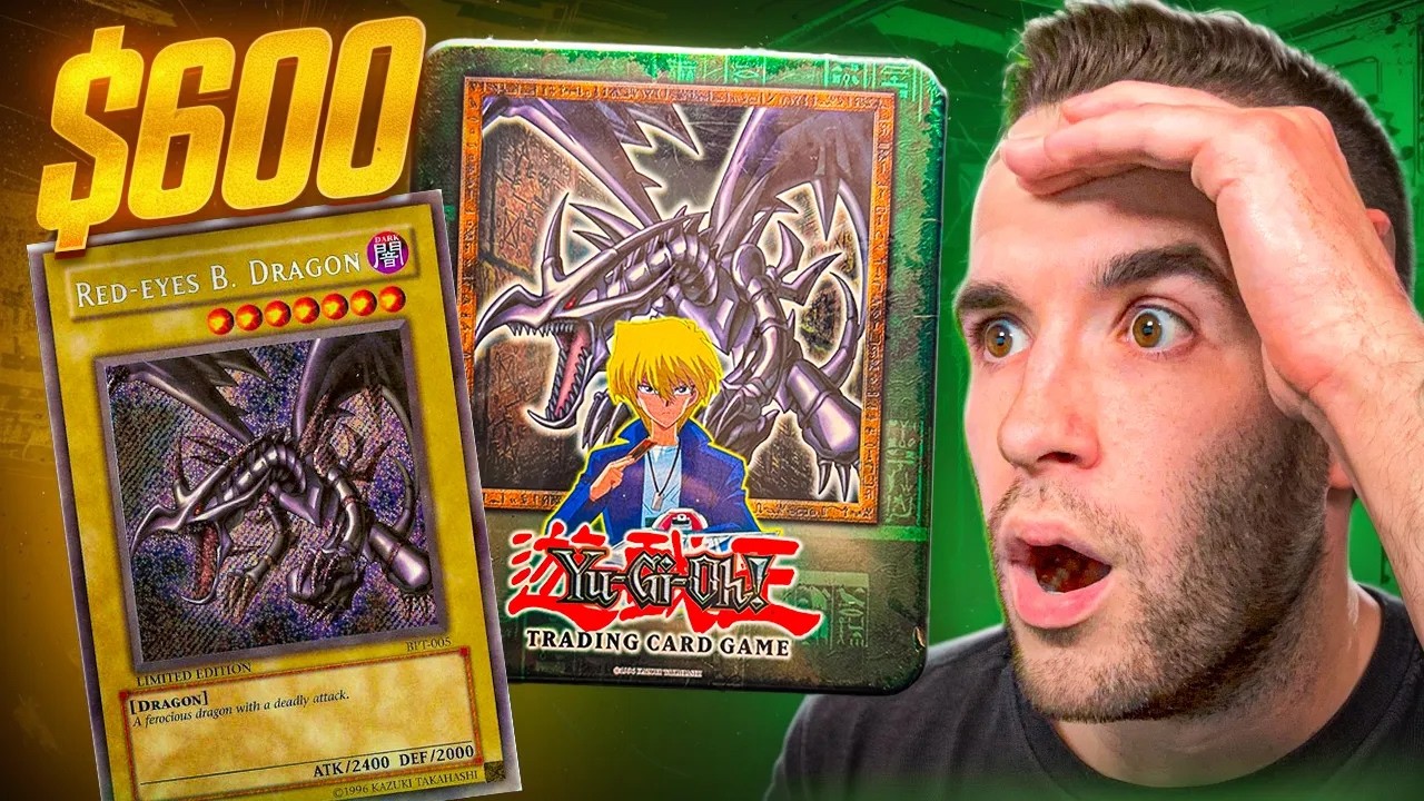 Opening A 2002 RED-EYES Black Dragon Tin From Your Childhood