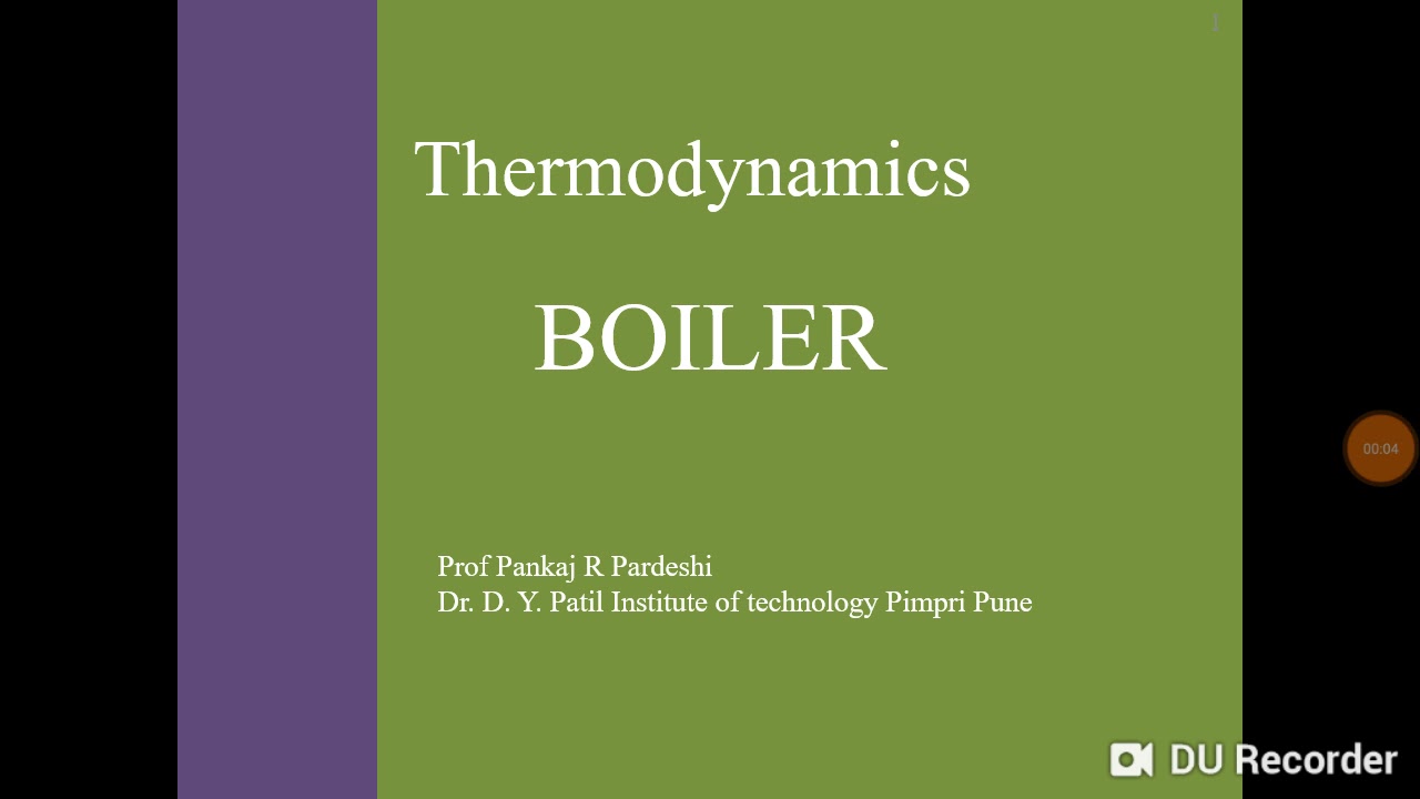 Thermodynamics Boiler Introduction YouTube