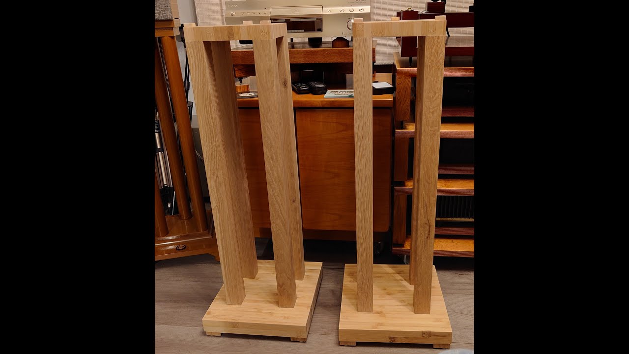 How To Make A Set Of Audiophile Wooden Speaker Stands YouTube