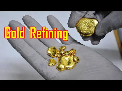 gold refining process at home by acid aqua regia dissolves gold